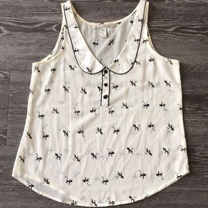 American Rag sheer cat tank